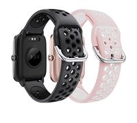 SUGARJAR Bands Compatible with ID205L, 19mm Soft Silicone Replacement Strap for ID205S ID205G ID215G ID216 SW020 SW023 WF021 YM205L WF025 Uwatch3 Ufit GT Popglory,Blackview,Letsfit LETSCOM Smartwatch