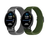 SUGARJAR Braided Straps Compatible with Garmin Vivoactive 5/Vivoactive 3/Luxe 42mm/HR,20mm Nylon Band for Garmin Venu/Venu 2Plus,Venu SQ/SQ2/SQ2 Music,Forerunner 55/245/245 Music/645