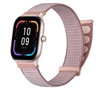 SUGARJAR Nylon Watch Bands Compatible with Amazfit GTS/GTS 2/GTS 2e/GTS 2 Mini/GTR 42 mm/Bip/Bip S,20mm Adjustable Velcro Stretchy Replacement for Samsung Galaxy Watch 4 44mm/40mm
