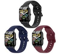 SUGARJAR Silicone Straps For Nerunsa P66D,22mm Soft Silicone Strap for Donerton T50S,T50H,Popglory P66,ENOMIR IDW19/LW51/LW11,TOOBUR IDW13/IDW16/IDW19/BW01,uaue T50S,Narcid P95/P66,TUYOMA LW36