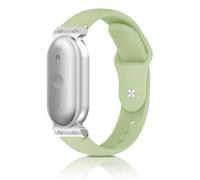 SUGARJAR Silicone Wristband with Case for Plaud NotePin/S Voice Recorder, Soft, Adjustable, Lightweight Wearable Band, AI Memo Accessory for Men & Women, Matcha Green