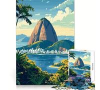 Sugarloaf Mountain, Rio Jigsaw Puzzles for Adults1000 Piece Sharp Logic Toy Together Fun Tight Cut Memorable Gift 50x75cm