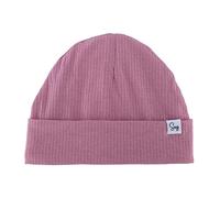 Sugarmelon Lightweight Jersey Beanie Hat for Newborn Baby Boys Girls Silky Satin Lined Hats Bonnet Toddler Infant Little Kids Beanies Caps (0-6M,Rib Mauve)
