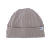 Sugarmelon Lightweight Jersey Beanie Hat for Newborn Baby Boys Girls Silky Satin Lined Hats Bonnet Toddler Infant Little Kids Beanies Caps (0-6M,Rib Oat)