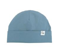 Sugarmelon Lightweight Jersey Beanie Hat for Newborn Baby Boys Girls Silky Satin Lined Hats Bonnet Toddler Infant Little Kids Beanies Caps (0-6M,Orig Nile Blue)