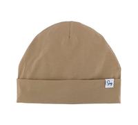 Sugarmelon Lightweight Jersey Beanie Hat for Newborn Baby Boys Girls Silky Satin Lined Hats Bonnet Toddler Infant Little Kids Beanies Caps (6-24M,Orig Khaki)