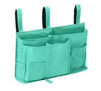 Sugaroom Bedside Storage Caddy, Bunk Bed Organizer Bed Storage Pocket Bedside Organizer Hanging Bed Storage Caddy for College Dorm Room, Hospital Bed Rails, Baby Bed, Camp (Green)