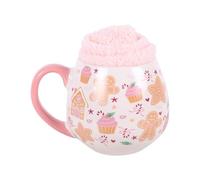 Sugarplum Bakery Print Mug And Socks Set 500Ml