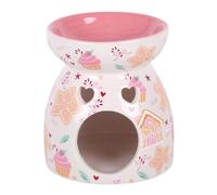 Sugarplum Bakery Print Oil Burner | Ceramic Fragrance Wax Melter | Home Decor