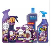 Sugarplum Delight Bundle Limited Edition Cleaning Set, Air Mist, Fabric Refresher, Plug Refill, Floor Cleaner, Multi-Purpose Spray