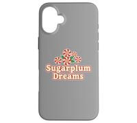 Sugarplum Dreams Candy Holiday Christmas Season Retro Case for iPhone 16 Plus