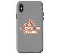 Sugarplum Dreams Candy Holiday Christmas Season Retro Case for iPhone X/XS