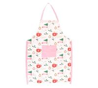 Sugarplum Fun Christmas Print Apron - Festive Holiday Kitchen Cooking Apron with Colorful Patterns, Adjustable Neck Strap and Waist Ties, One Size Fits Most, Gift for Cooking Enthusiasts