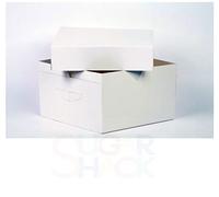 SugarShack | 13" inch White Cake Box including Lid | For Cakes or Other Desserts | Pack of 1 |
