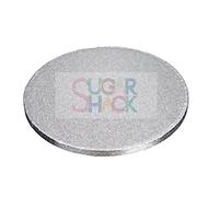 SugarShack | 4" Inch Round Silver Drums | 13 MM Thickness | For Weddings, Parties, Celebrations and More | Pack of 1 |