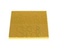 SugarShack | 8" Inch Square Gold Drums | 13 MM Thickness | For Weddings, Parties, Celebrations and More | Pack of 1 |