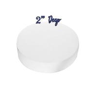 SugarShack | 9" Round Straight Edge Cake Dummy | 2" Deep | Cake Sculpting | for Weddings, Parties, Celebrations and More | Pack of 1