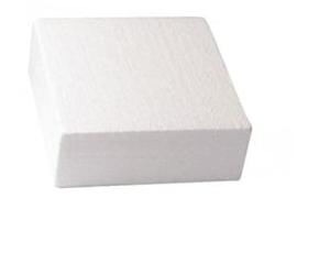 SugarShack | 9" Square Straight Edge Cake Dummy | 2" Deep | Cake Sculpting | for Weddings, Parties, Celebrations and More | Pack of 1