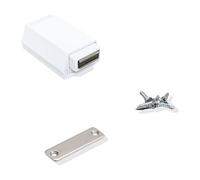 SUGATSUNE/Lamp (Japan) Heavy Duty Magnetic Push to Open Push Catch for Extra Heavy Handle-less Doors Touch-Latch ML-ZN80 (White)