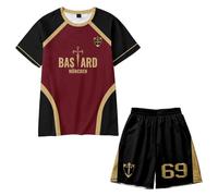 SUGEBETA Anime Blue Lock 2PCS Tracksuit Manga Cosplay Short Sleeve T-Shirt Shorts Set Summer Sportswear(69Kiyora,XL)