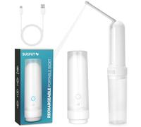 SUGFUT Portable Bidet for Travel, USB-C Rechargeable, 3 Pressure Options, IPX7 Waterproof, High Pressure, White