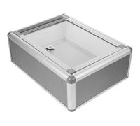 Suggestion Box Grey Wall Mounted Aluminum Alloy Lockable for School Factory