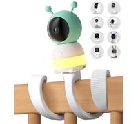 Suglade Baby Monitor Mount for VTech baby cameras, HelloBaby HB6550, HB6250, HB6240, Blemil baby monitors, and LeapFrog crib monitors (with matching base)