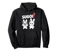 Sugoi! Funny Chibi Anime Bunny Kawaii Manga Comedy Pullover Hoodie