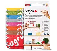 Sugru by tesa Malleable All-Purpose Glue, 8 Pack, 8 x 3.5 g, Multicoloured - Versatile Adhesive Clay - for Decorating, Gluing, Repairing and for Creative DIY Applications
