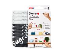 Sugru by tesa - Mouldable Multi-Purpose Glue for Creative Fixing and Making, Black & White, 8-Pack