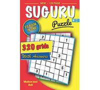Suguru Puzzle - 320 Medium Puzzles 8x8 - 20 Books in One (Volume 2)