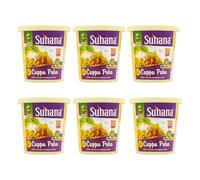 Suhana Cuppa Poha 80g x 6 | Anytime flattened rice flake snack | Instant Food | No additives | Hearty and Tasty