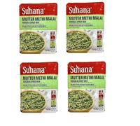 Suhana Mutter Methi Malai Ready to Cook Masala Mix 50g (Pack of 4) - Creamy Fenugreek & Peas Curry Spice Blend | Indian Curry Mix | Vegetarian RTC Spice Mix