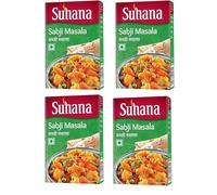 Suhana Sabzi Masala Spices Mix Powder (Box) - Indian Mixed Vegetable Spice Blend - All Purpose Curry Seasoning for Daily Cooking (Pack of 4, Suhana Sabzi masala 100g)