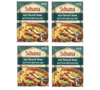 Suhana Spices Mix Powder (Box) - Curry Masala Recipe Mixes Casserole Seasoning Herbs - Simplifies & Speeds Up Cooking Process (Pack of 4, Suhana Mutton Biryani Masala 100g Box)
