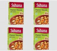 Suhana Spices Mix Powder (Box) - Curry Masala Recipe Mixes Casserole Seasoning Herbs - Simplifies & Speeds Up Cooking Process (Pack of 4, Suhana Paneer Masala 100g Box)