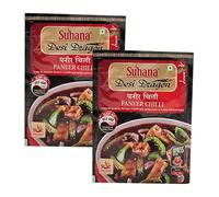 Suhana Spices Mix Powder (Ready To Eat) - Curry Masala Recipe Mixes Casserole Seasoning Herbs - Simplifies & Speeds Up Cooking Process (Pack of 2, Paneer Chilli 50g (RTE))
