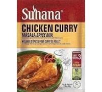 Suhana Spices Mix Powder (Ready To Eat) - Curry Masala Recipe Mixes Casserole Seasoning Herbs - Simplifies & Speeds Up Cooking Process (Pack of 1, Chicken Curry Mix 80g (RTE))