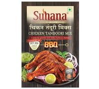 Suhana Spices Mix Powder (Ready To Eat) - Curry Masala Recipe Mixes Casserole Seasoning Herbs - Simplifies & Speeds Up Cooking Process (Pack of 1, Chicken Tandoori Mix Paste 80g (RTE))