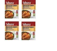Suhana Spices Mix Powder (Ready To Eat) - Curry Masala Recipe Mixes Casserole Seasoning Herbs - Simplifies & Speeds Up Cooking Process (Pack of 4, Chicken Curry Mix 80g (RTE))