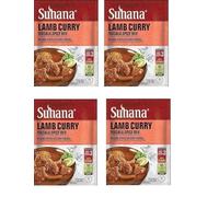 Suhana Spices Mix Powder (Ready To Eat) - Curry Masala Recipe Mixes Casserole Seasoning Herbs - Simplifies & Speeds Up Cooking Process (Pack of 4, Lamb Curry Mix 80g (RTE))