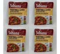 Suhana Spices Mix Powder (Ready To Eat) - Curry Masala Recipe Mixes Casserole Seasoning Herbs - Simplifies & Speeds Up Cooking Process (Pack of 4, Vegetable Curry Mix 80g (RTE))