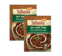 Suhana Spices Mix Powder (Ready To Eat) - Curry Masala Recipe Mixes Casserole Seasoning Herbs - Simplifies & Speeds Up Cooking Process (Pack of 2, Dal Makhani Mix (Dairy Free) 50g (RTE))