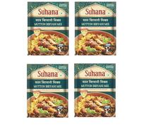 Suhana Spices Mix Powder (Ready To Eat) - Curry Masala Recipe Mixes Casserole Seasoning Herbs - Simplifies & Speeds Up Cooking Process (Pack of 4, Mutton Biryani Mix 50g (RTE))