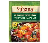 Suhana Spices Mix Powder (Ready To Eat) - Curry Masala Recipe Mixes Casserole Seasoning Herbs - Simplifies & Speeds Up Cooking Process (Pack of 1, Vegetable Kadai Mix 50g (RTE))