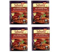Suhana Spices Mix Powder (Ready To Eat) - Curry Masala Recipe Mixes Casserole Seasoning Herbs - Simplifies & Speeds Up Cooking Process (Pack of 4, Mutton Kolhapuri Mix 100g (RTE))