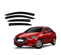 SUHNGE 1 Set Car Window Wind Deflectors for MAZDA 2 Demio Hatchback DJ/DL 2015-2023, Car Side Door Stick-On Deflector Rain Deflector, Rain Window Shield Sun Visors Smoke Guards