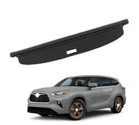 Car Retractable Rear Trunk Parcel Shelf for Toyota Highlander Kuge 2022-2024, Black Cargo Cover Luggage Shade Shield, Rear Boot Trunk Parcel Load Shelf Shielding Security Panel Roller Blind