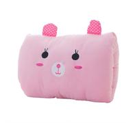 Suho Cartoon Hand Warmer Arm Pillow for Kids, Perfect for Naps and Travel (Light Pink)