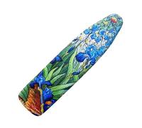 Suhoaziia Ironing Board Cover Universal Stretchy Stain Reisstant Cover for Ironing Board with Adjustable Straps Ironing Board Accessories, Van Gogh Irises in the Garden